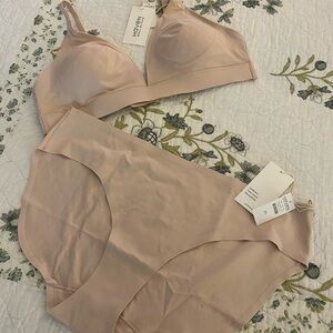 Talbots HAVEN Women's Nude xlg Intimates Set